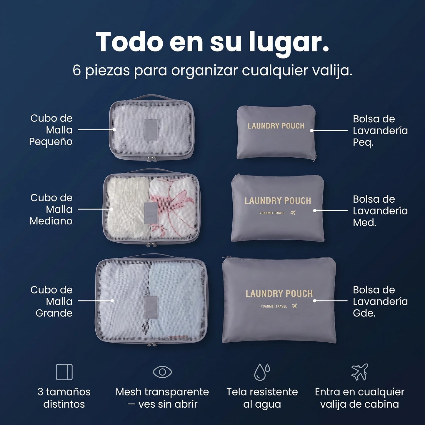 Organizadores de Maleta Onira PackCubes®